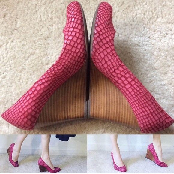 THRED UP MAXSTUDIO Fuscia Pink Closed Toe Wood - Picture 4 of 9